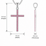 Halo Cross Pendant